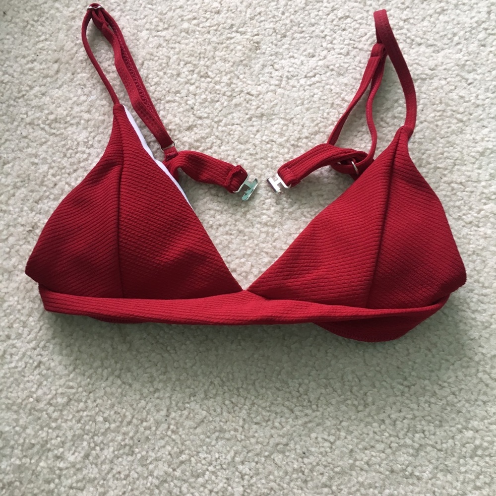 NWOT Zaful red bikini top